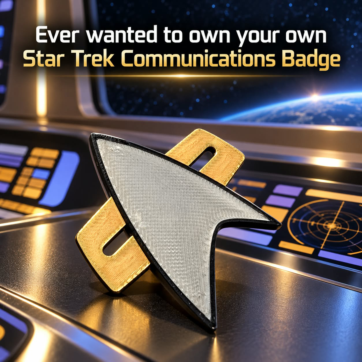 Communications Pin Badge