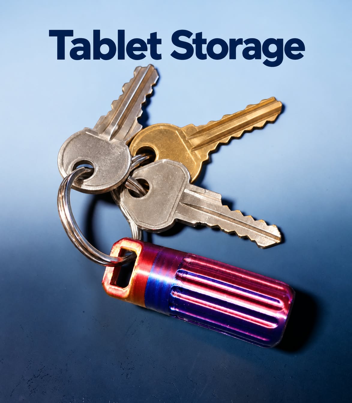 Pill Storage Keyring